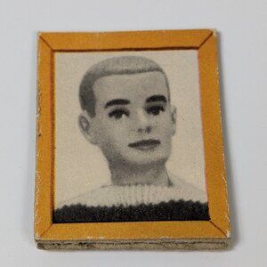 Vintage 1962 Mattel Barbie Dream House #816 ~ Cardboard Photo Frame Ken Picture